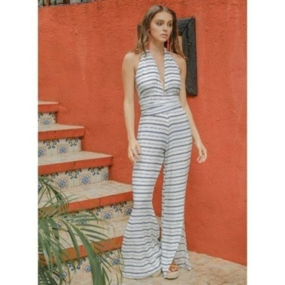 Faithfull the Brand Pants - Faithfull The Brand Amsterdam Stripe Boho Jumpsuit